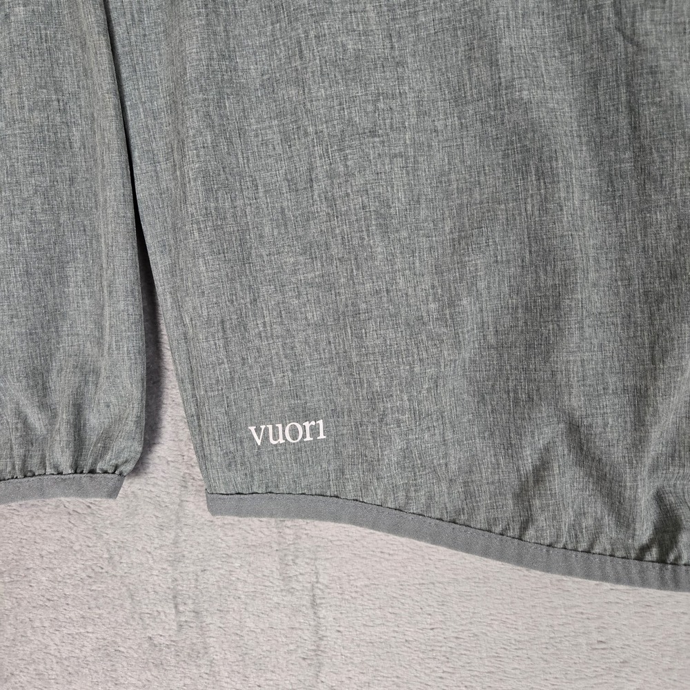 Vuori Outdoor Trainer Jacket Mens Small Gray Running Shell Hoody Hoodie Full Zip - Picture 6 of 9